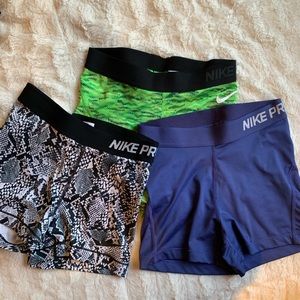 Nike Pro Shorts Bundle